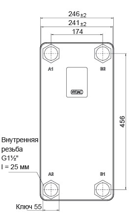 Пластинчатый теплообменник HYDAC HEX S522-20